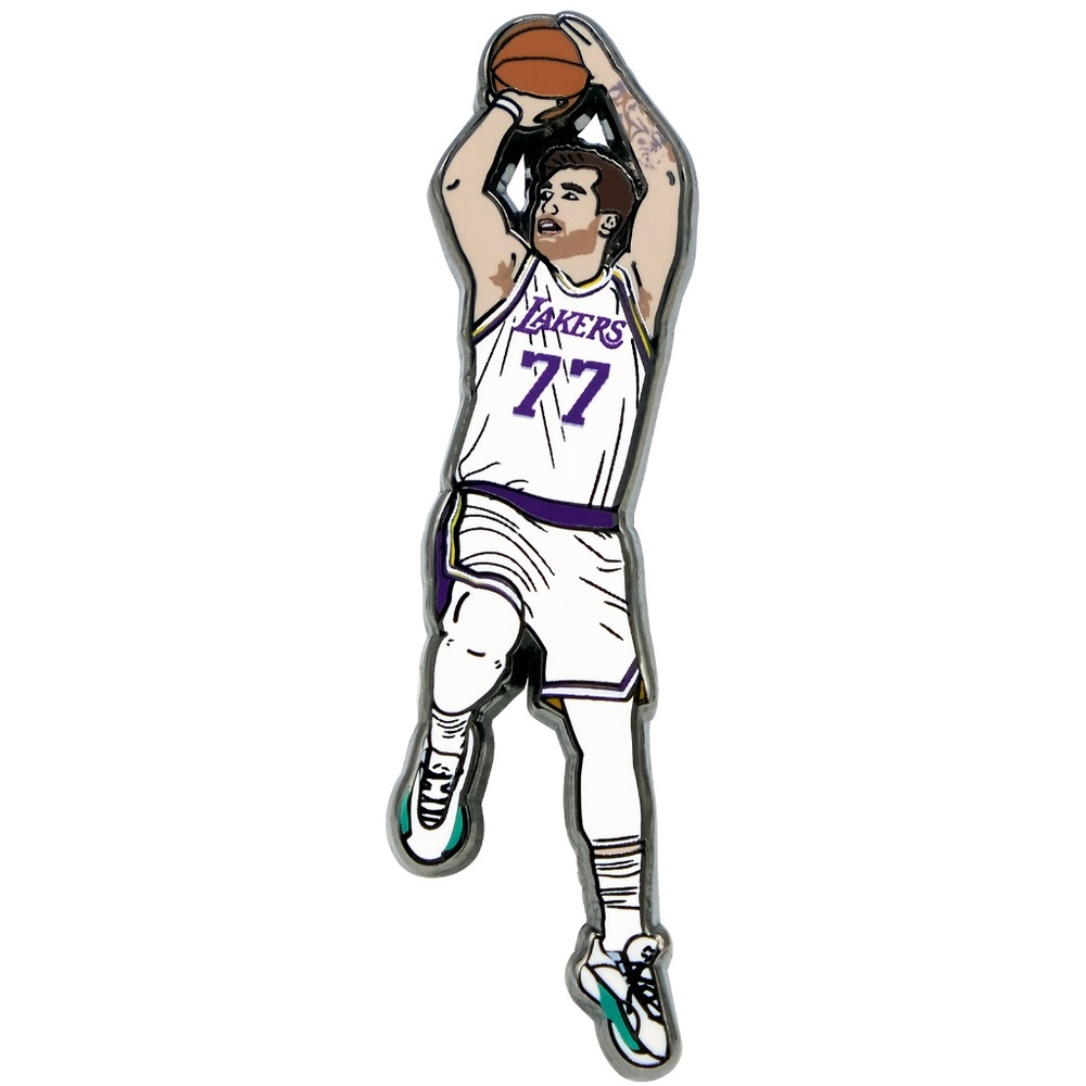 Luka Dončić White Lapel Pin